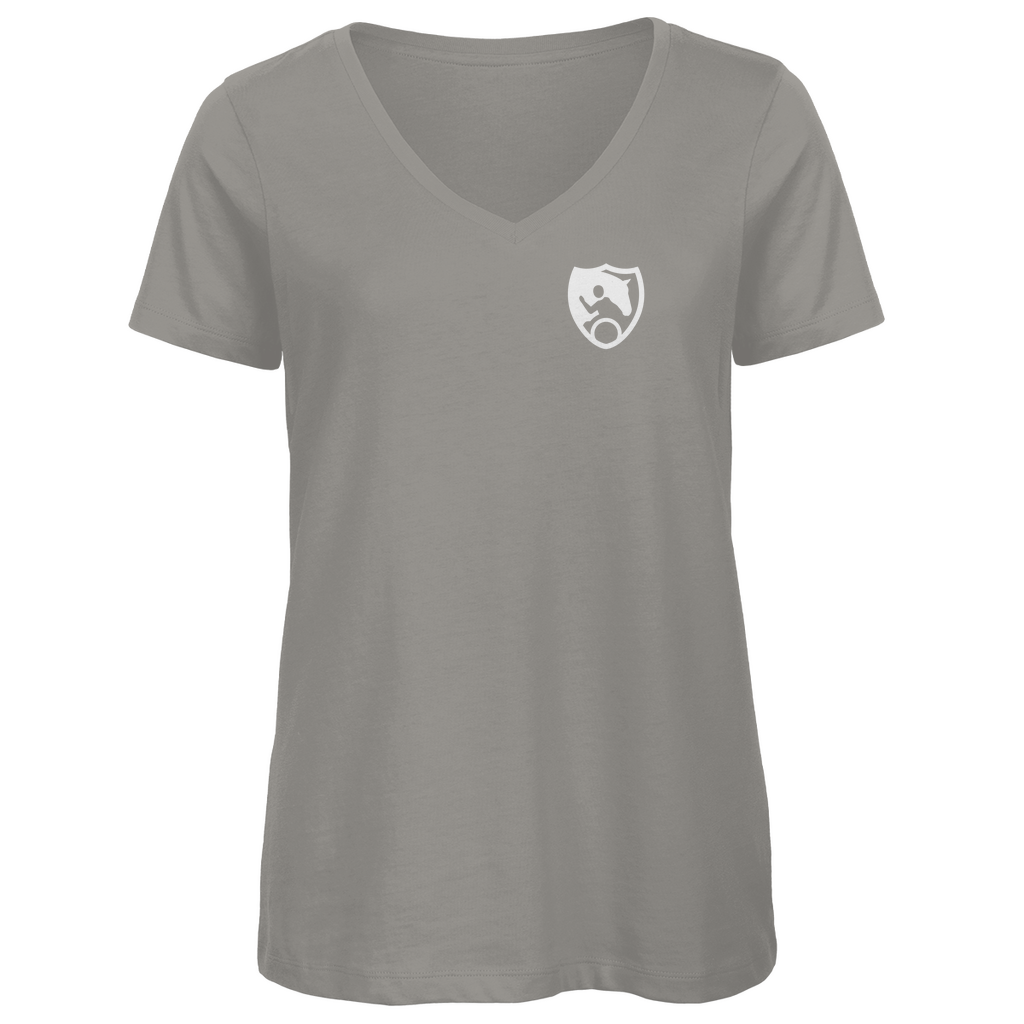 Damen Premium Bio V-Neck T-Shirt IG Therapeutisches Reiten