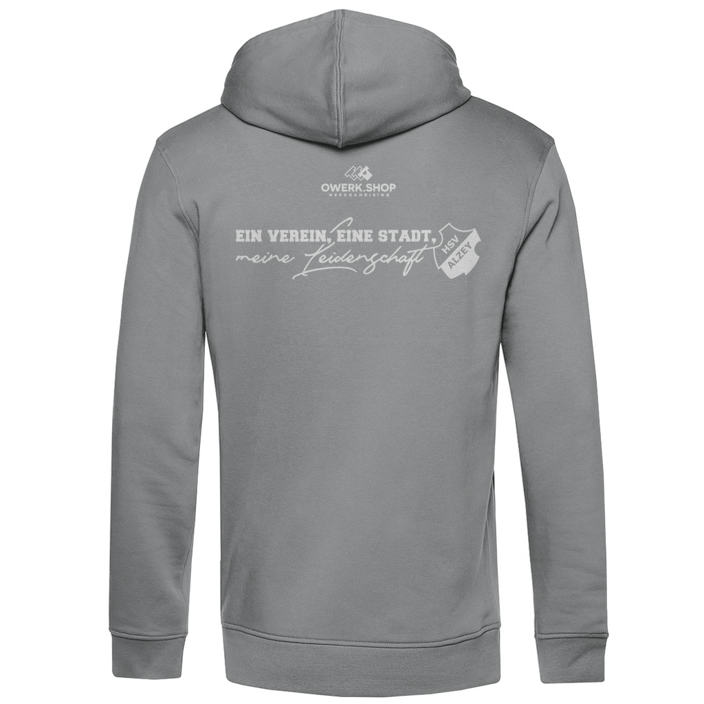 Herren Premium Bio Hoodie HSV Alzey Wappen + Rabatt