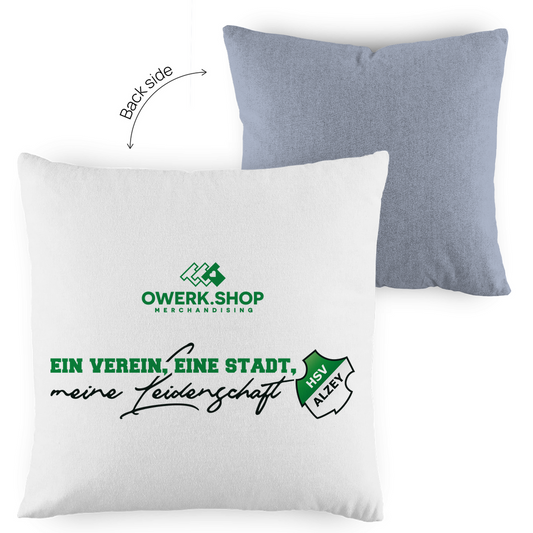 Kopfkissen zweifarbig HSV Alzey Leidenschaft + Rabatt